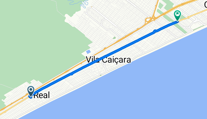 De Rua Malmequer a Avenida Presidente Kennedy