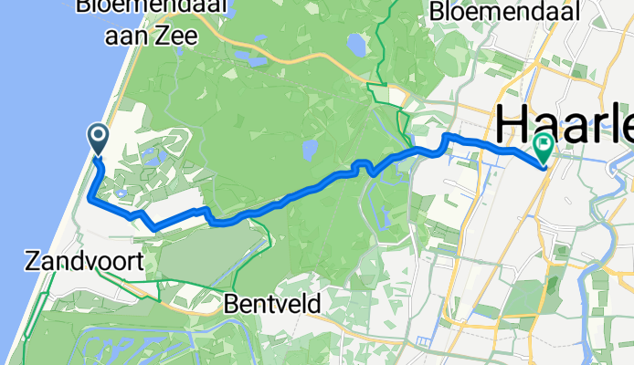 Boulevard Barnaart, Zandvoort nach Leidsevaart, Haarlem