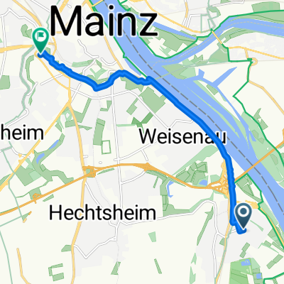 Alexander-Fleming-Straße, Mainz nach Langenbeckstraße, Mainz
