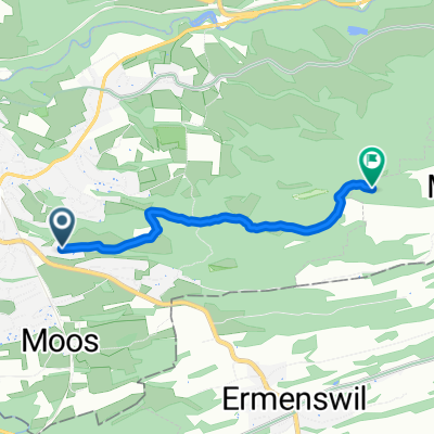 Kühweidstrasse, Rüti ZH nach Schebiweg, Wald ZH