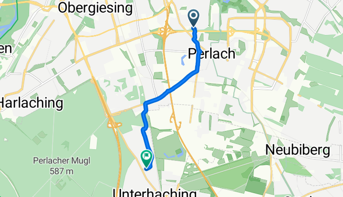 Adam-Berg-Straße, München nach Münchner Straße, Unterhaching