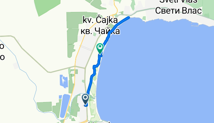 Слънчев бряг, Nesebar to Strandpromenade, Slynchev bryag