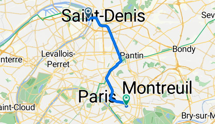 Impasse des Lilas, Villeneuve-la-Garenne à Rue du Sergent Bauchat, Paris