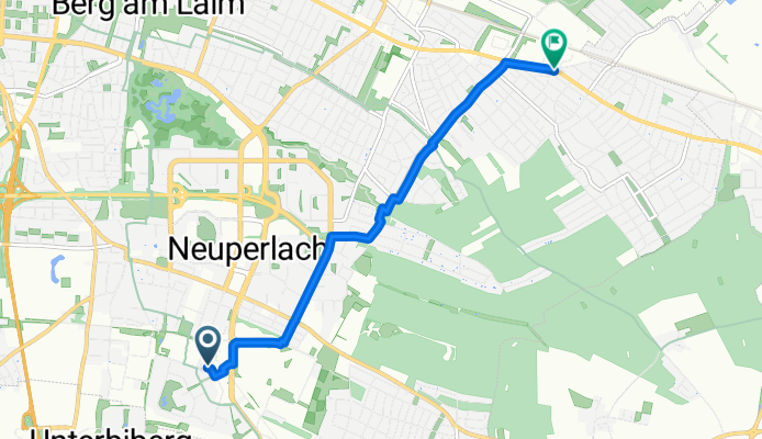 Rudolf-Zorn-Straße, München nach Mauerseglerstraße, München