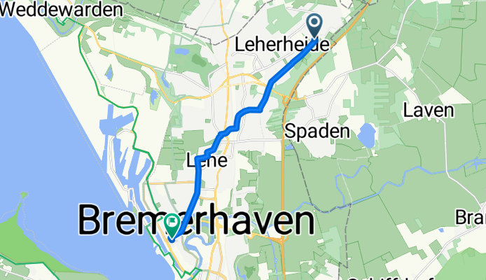 Brombeerweg, Bremerhaven nach Keilstraße, Bremerhaven
