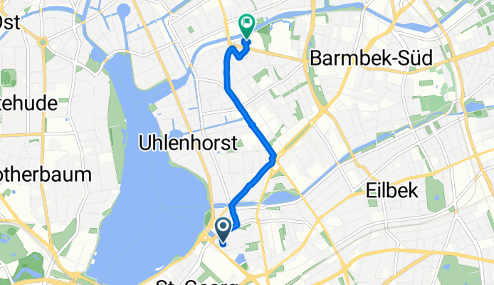 Schweimlerstraße, Hamburg nach Osterbekstraße, Hamburg
