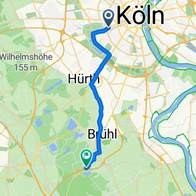 Lortzingplatz, Köln nach Berggeiststraße, Brühl