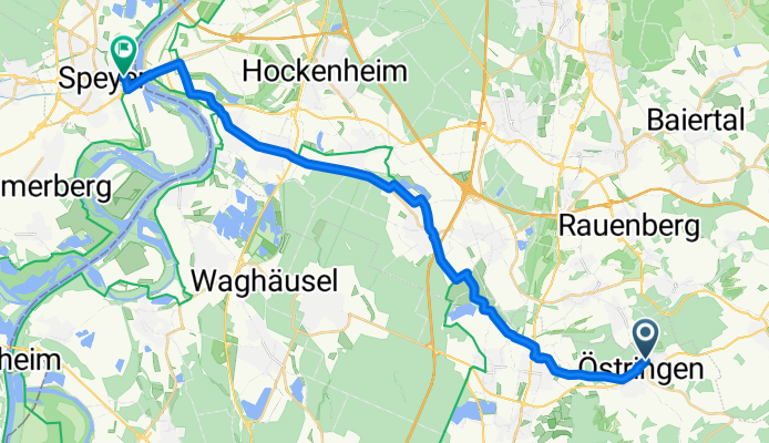From Östringen to Speyer