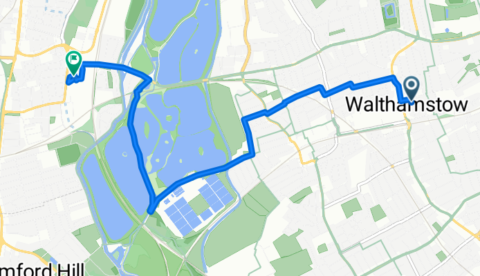 St Mary Road, London to Tottenham Hale Retail Park, London