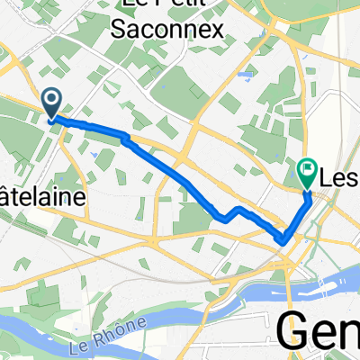 De Avenue de Crozet à Rue des Gares