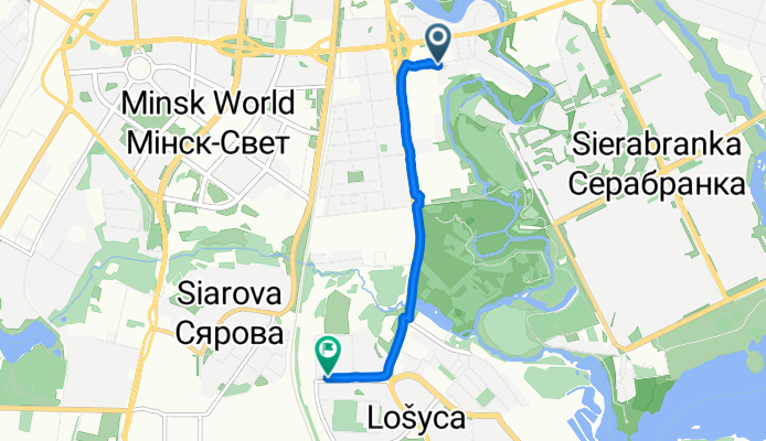 Маршрут в улица Владислава Сырокомли