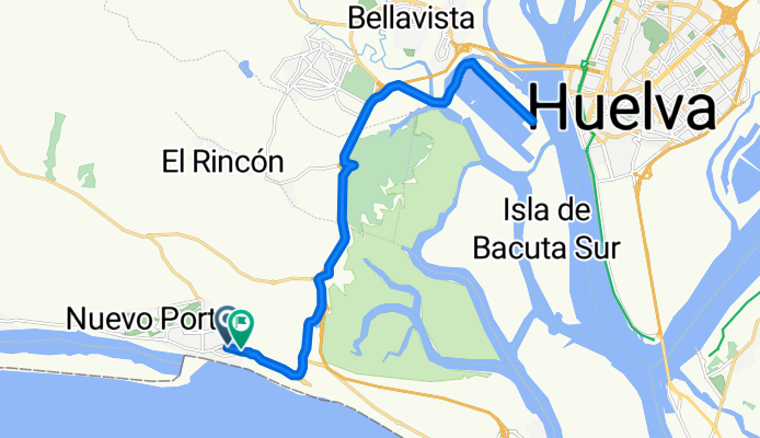 De Urbanización Agua Dulce a Avenida de Punta Umbria