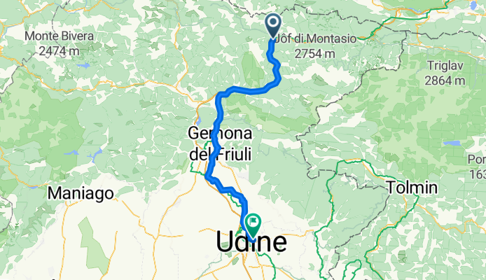 Via Felice Cavallotti, Pontebba nach Via Ottaviano Tartagna, Udine