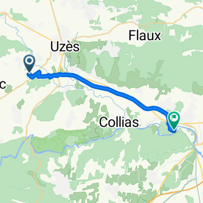 Arpaillargues-et-Aureillac to Avenue du Pont du Gard, Vers-Pont-du-Gard