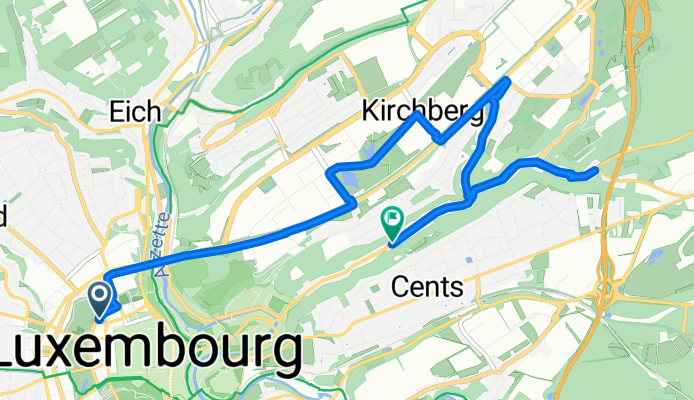 Boulevard Royal, Luxembourg to Rue de Neudorf, Luxembourg