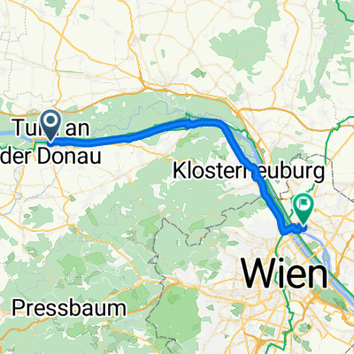 Tulln nach Wien Floridsdorf