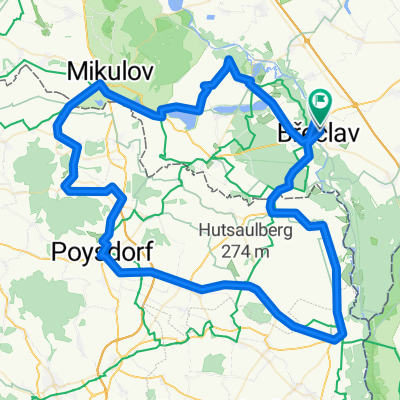 Route to Břeclav