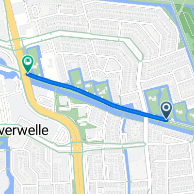 Watergangpolderplein, Gouda naar Middenmolenplein, Gouda