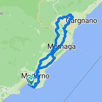 Route in Toscolano-Maderno entlang des See