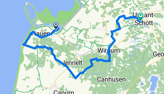 2) Greetsiel über Uttum nach Upgant-Schott