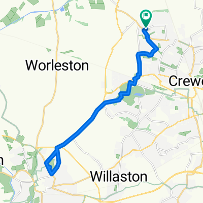 Becconsall Drive, Crewe to Becconsall Drive, Crewe