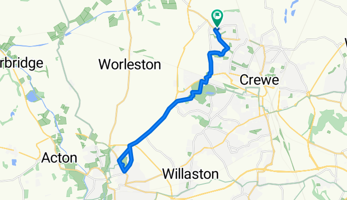 Becconsall Drive, Crewe to Becconsall Drive, Crewe