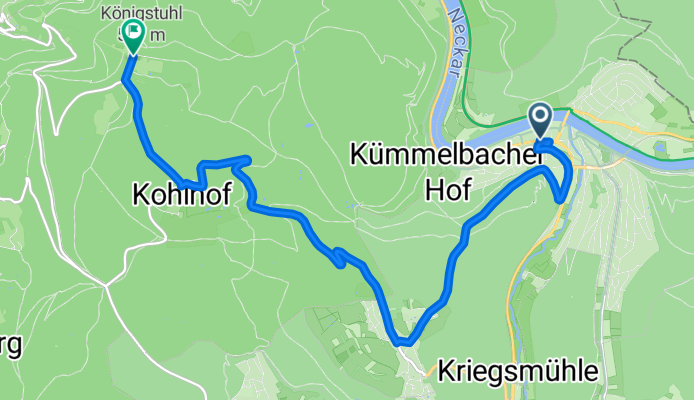 Falltorstraße nach Königstuhl