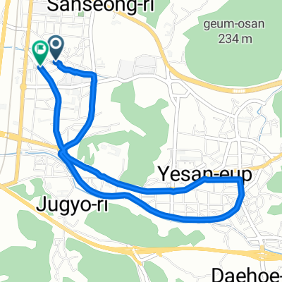 예산군에서 예산군까지