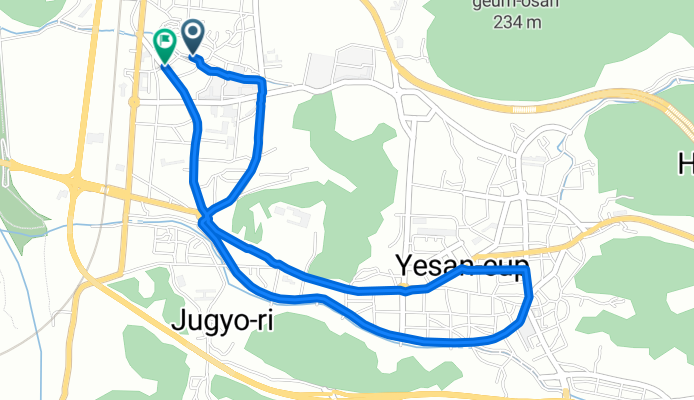 예산군에서 예산군까지