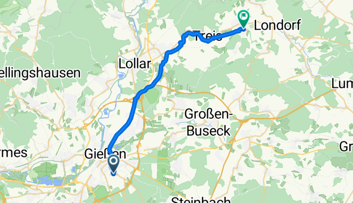 Erdkauter Weg, Gießen nach Allertshäuser Straße, Allendorf (Lumda)