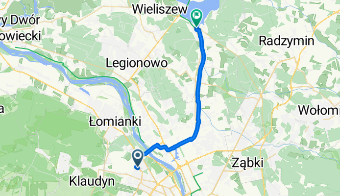 Przy Agorze, Warszawa do Zegrzyńska, Nieporęt