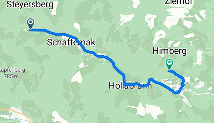 Hasleiten, Feistritz am Wechsel nach Himberger Straße, Grimmenstein