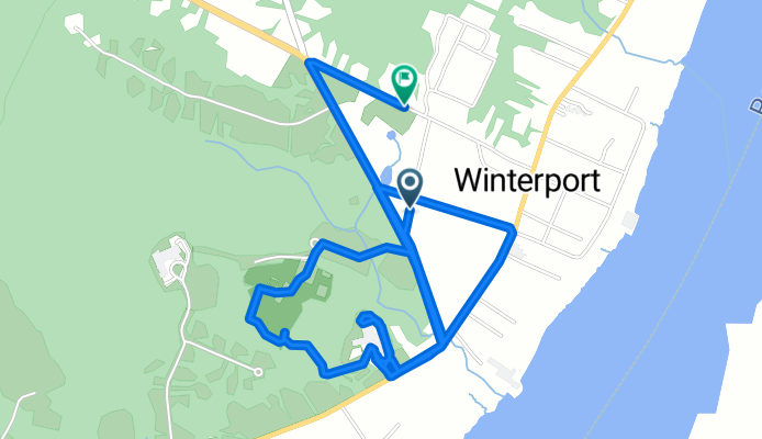 Oak St, Winterport to Oak St, Winterport