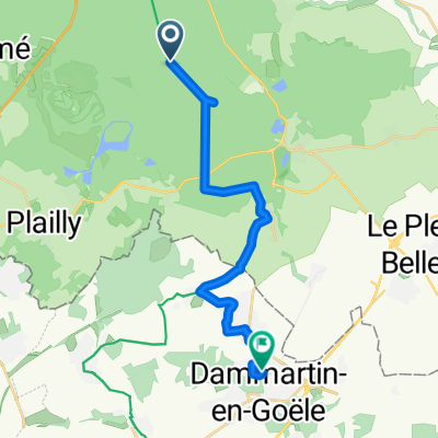 Depuis le déj jusqu'à Dammartin-en-Goële