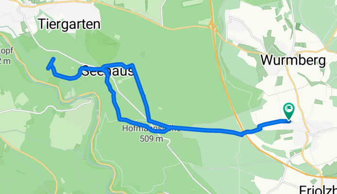 Trail zum Seehaus– Kirchenweg Pforzheim–Würm Runde von Wimsheim