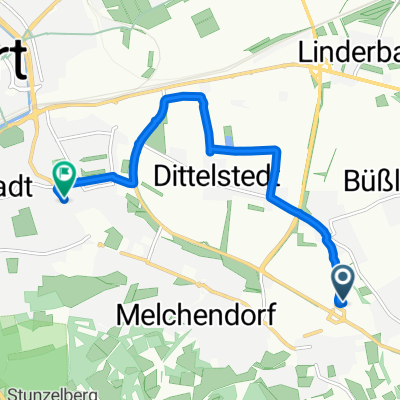 Am Urbicher Kreuz, Erfurt nach Am Schwemmbach, Erfurt