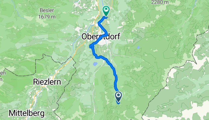 Trettachtal über Karatsbichl nach Rubi