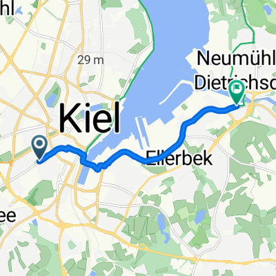 Lutherstraße, Kiel nach Schönberger Straße, Kiel