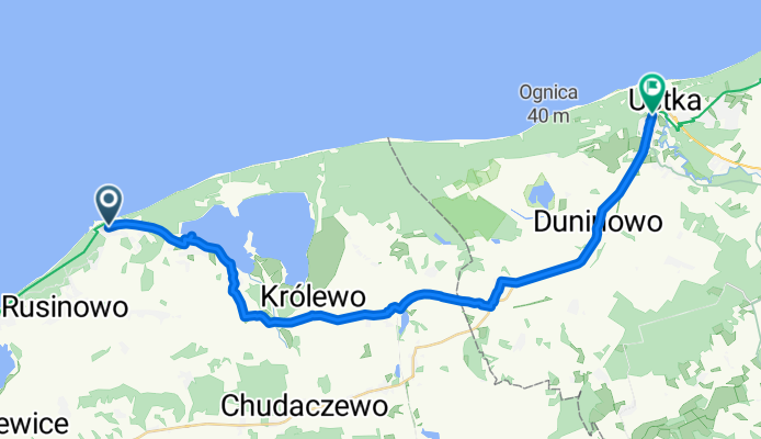 Bałtycka, Jarosławiec do Darłowska, Ustka