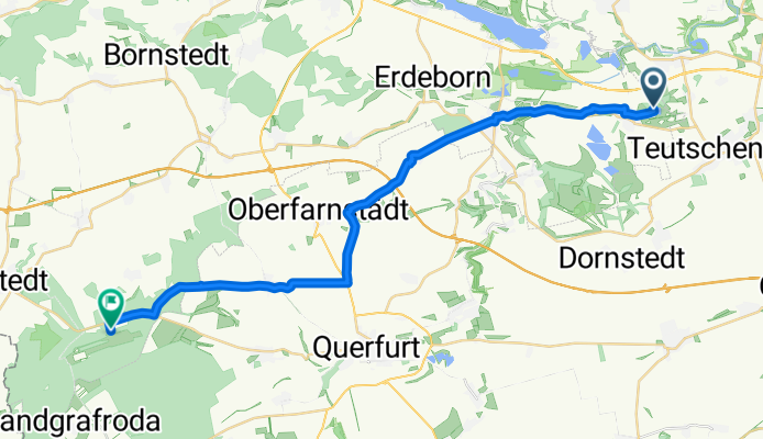 Köchstedter Weg nach Straße Ohne Straßennamen