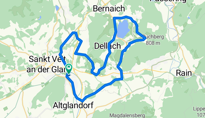 UMühlbach - Stift - Längsee - StPeter - Taggenbrunn