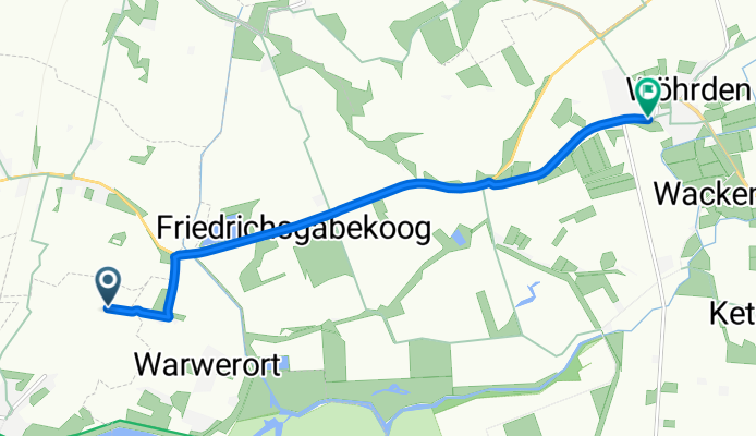 Grothshof, Büsumer Deichhausen nach Schwarzer Weg, Wöhrden