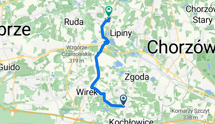 Górnośląska, Ruda Śląska do Czereśniowa, Ruda Śląska