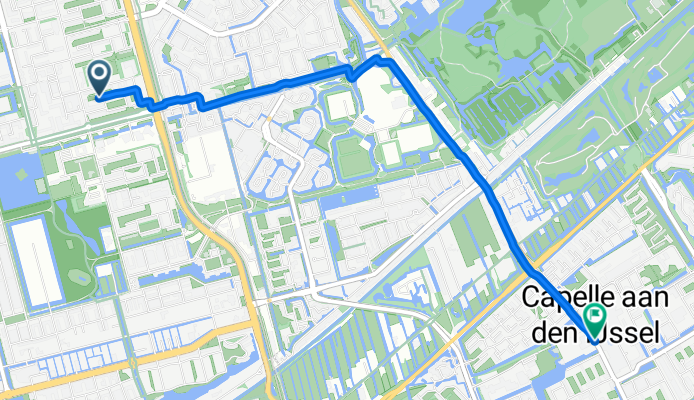 Berlagestraat, Rotterdam naar Reigerlaan, Capelle aan den IJssel