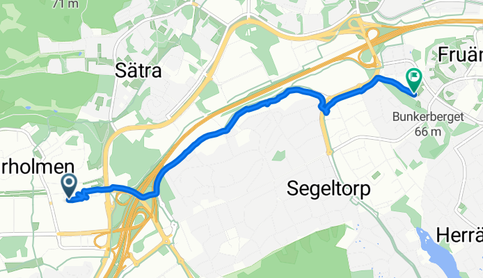 Bodholmsgången, Skärholmen to Ada Nilssonsgata, Hägersten