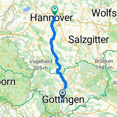 Bahnhofsplatz, Göttingen nach Koppelweg, Hannover