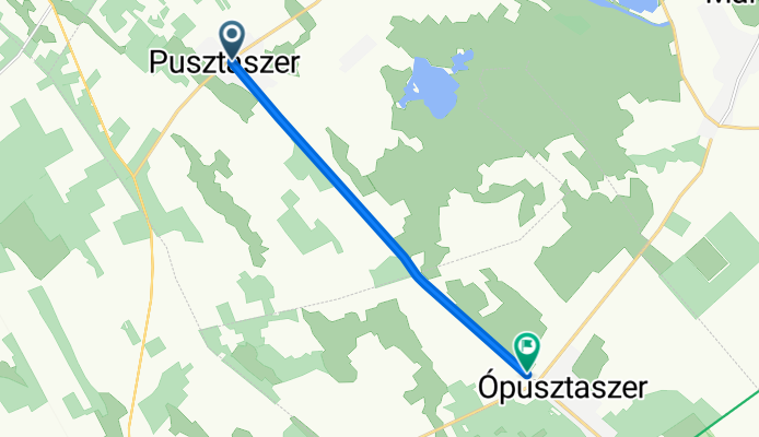 Kossuth utca, Pusztaszer - 4519-es mellékút, Ópusztaszer