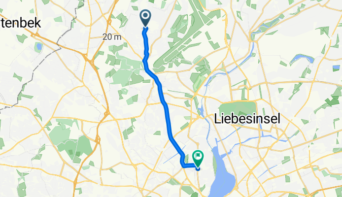 Sethweg, Hamburg to Turmweg, Hamburg