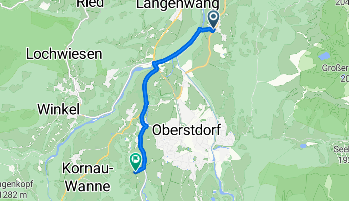 Rubi über Stillachdamm zum KaratsbichelRoute in Oberstdorf