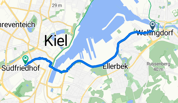Schönberger Straße, Kiel nach Kirchhofallee, Kiel